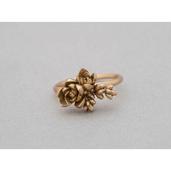 Botanical Cluster Ring in Natural Bronze size 7 by Collected Edition - Picture 12 of 15